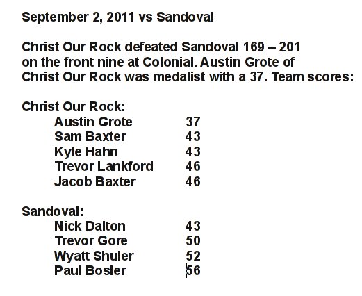 Sandoval, September 2