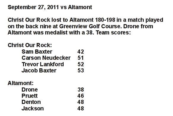 Altamont, September 27